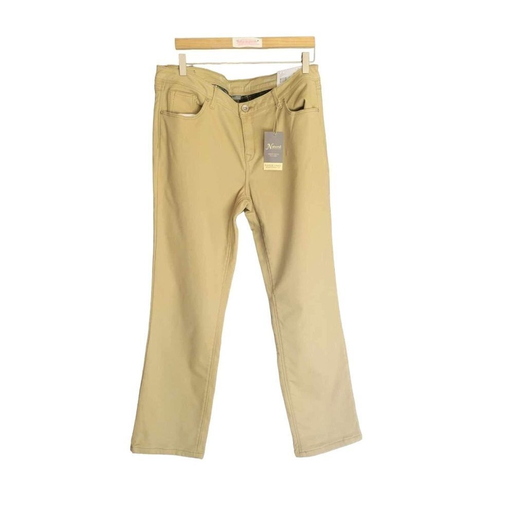 New Bass Pro Shop Natural Reflections Women's Fleece Lined Relax Straight Leg Pa